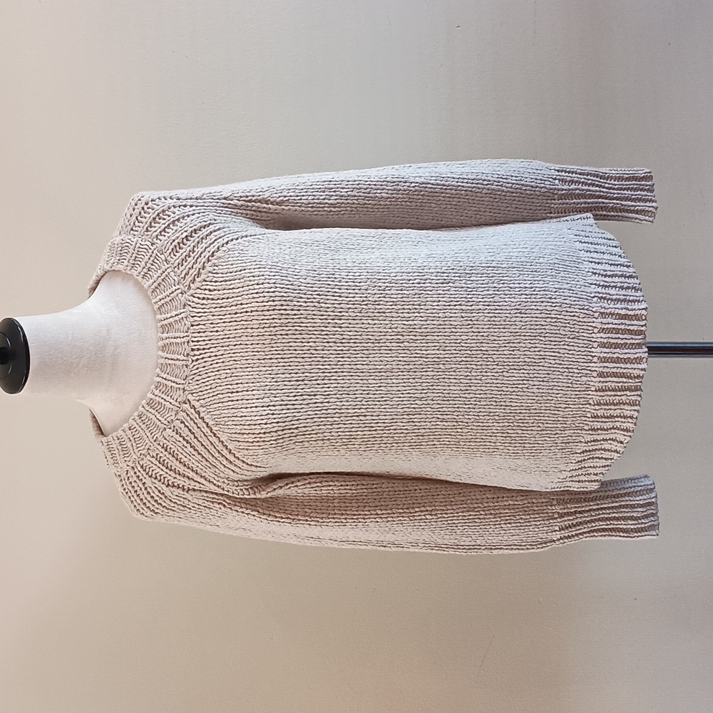AnnTaylor Cream Chunky Cable Knit Sweater
